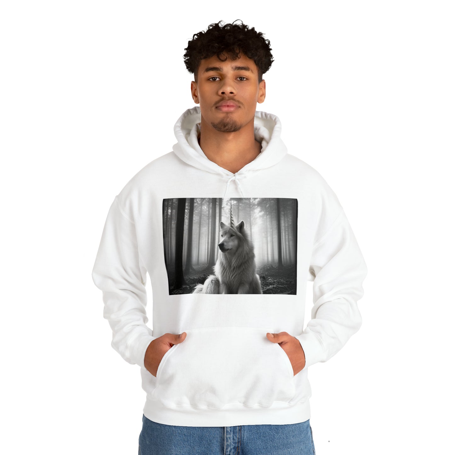 Unicorn Wolf - Unisex Heavy Blend™ Hooded Sweatshirt